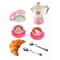 Kids Pretend Play Coffee Set With Cups Treats Afternoon Tea Playset For Play Kitchen Fun 5