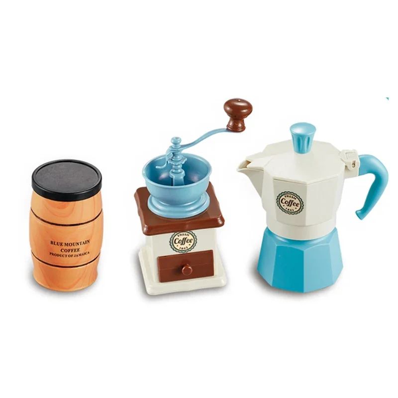 Kids Pretend Play Coffee Set With Cups Treats Afternoon Tea Playset For Play Kitchen Fun 9