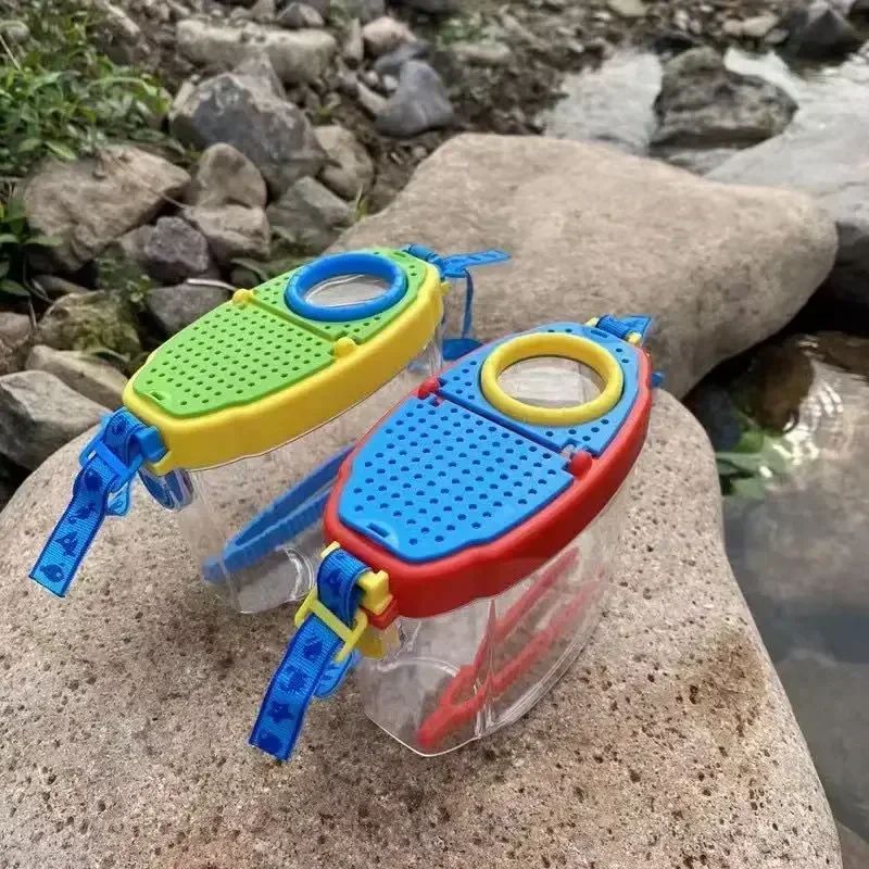 Kids Bug Viewer Magnifier Box Insect Observation Box Outdoor Exploration Kit 5