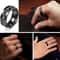 Stainless Steel Spinning Chain Ring For Men Rotating Anxiety Relief Fidget Band 1