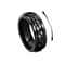 Stainless Steel Spinning Chain Ring For Men Rotating Anxiety Relief Fidget Band 2