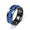 Stainless Steel Spinning Chain Ring For Men Rotating Anxiety Relief Fidget Band 3