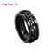 Stainless Steel Spinning Chain Ring For Men Rotating Anxiety Relief Fidget Band 8