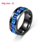 Stainless Steel Spinning Chain Ring For Men Rotating Anxiety Relief Fidget Band 9