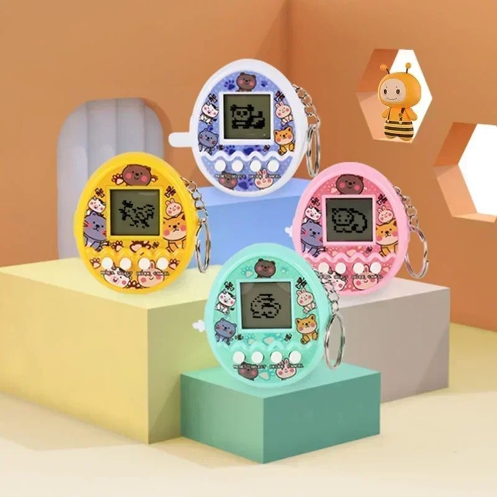 Retro Virtual Pet Toy Handheld Digital Pet Game TamagotchiStyle Pixel Pet For Kids 0
