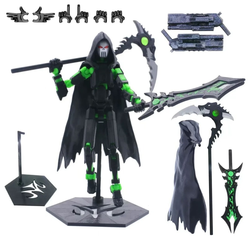 Titan 13 Poseable 3D Printed Action Figure Articulated Robot Mannequin Toy For Creative Play Disp 10