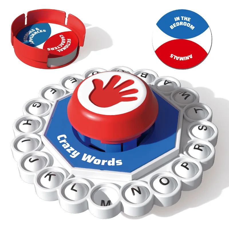 Crazy Words QuickThink Letter Pressing Word Game FastPaced Family Board Game For Kids Adults 5