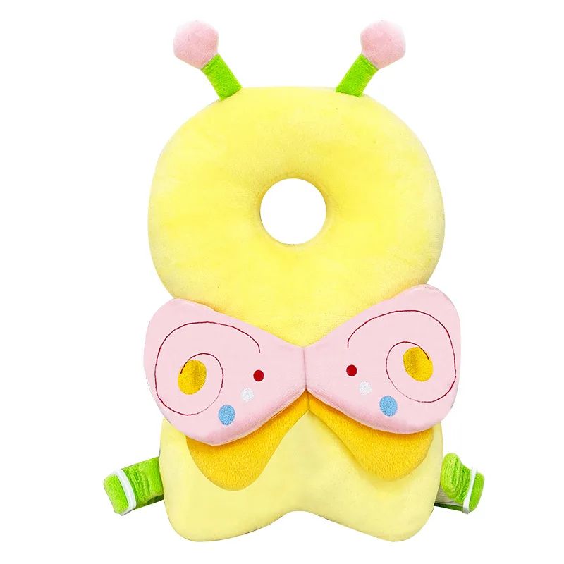 Soft Cartoon Baby Head Protector Backpack AntiFall Toddler Head Protection Pillow With Adjustable 10