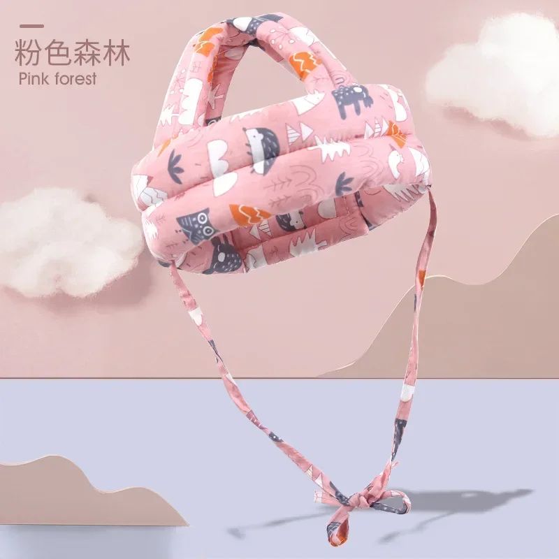 Soft Cartoon Baby Head Protector Backpack AntiFall Toddler Head Protection Pillow With Adjustable 6