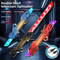 DoubleHead Telescopic LED Laser Sword Rotating 2in1 Light Saber Toy For Kids Adults 1