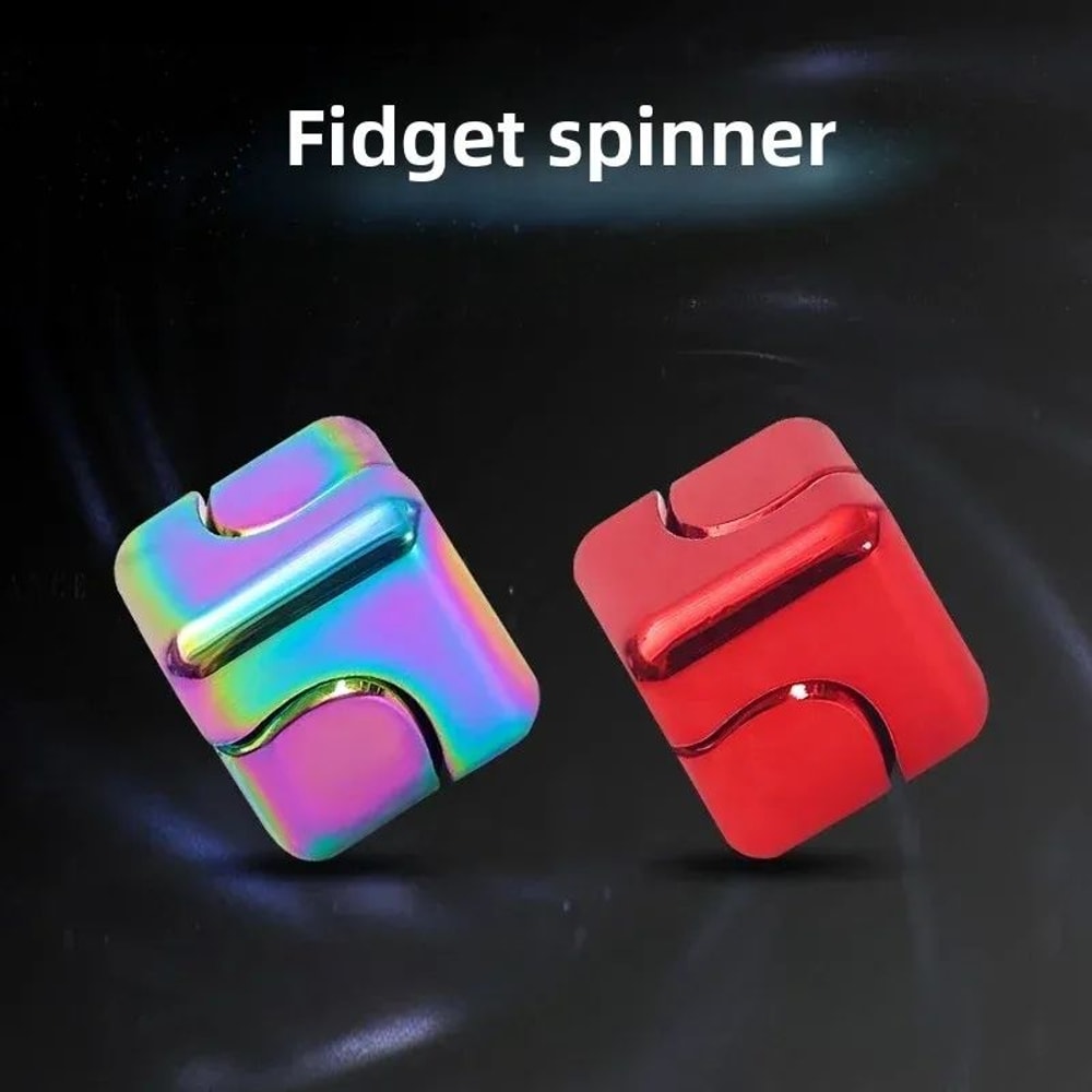 Metal Cube Fidget Gyroscope Silent Bearing Spinner For Stress Relief Focus 2