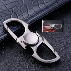 fidget spinner keychain bottle opener - metal edc fidget spinner for stress & focus