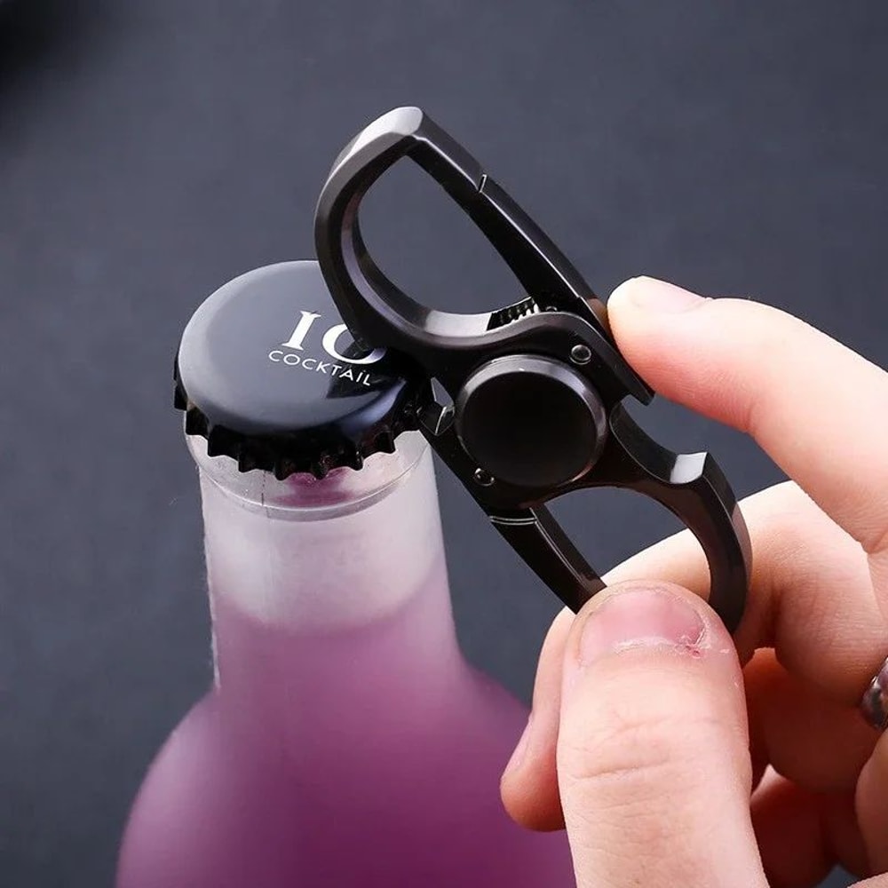 Fidget Spinner Keychain Bottle Opener Metal EDC Fidget Spinner For Stress Focus 3
