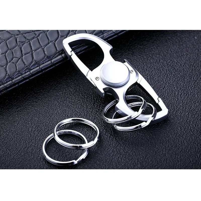 Fidget Spinner Keychain Bottle Opener Metal EDC Fidget Spinner For Stress Focus 7