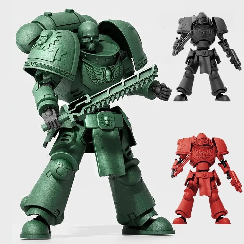 3D Printed MultiJointed Warrior Action Figure DIY Model Kit With Weapons Poseable Robot Desk Toy 2