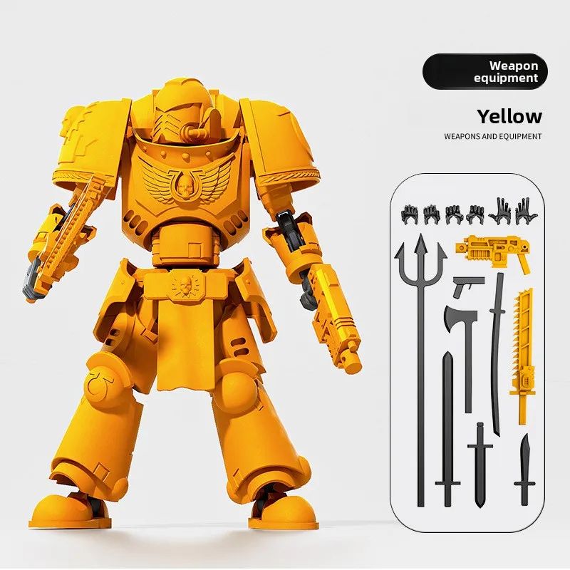 3D Printed MultiJointed Warrior Action Figure DIY Model Kit With Weapons Poseable Robot Desk Toy 3