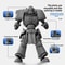 3D Printed MultiJointed Warrior Action Figure DIY Model Kit With Weapons Poseable Robot Desk Toy 4