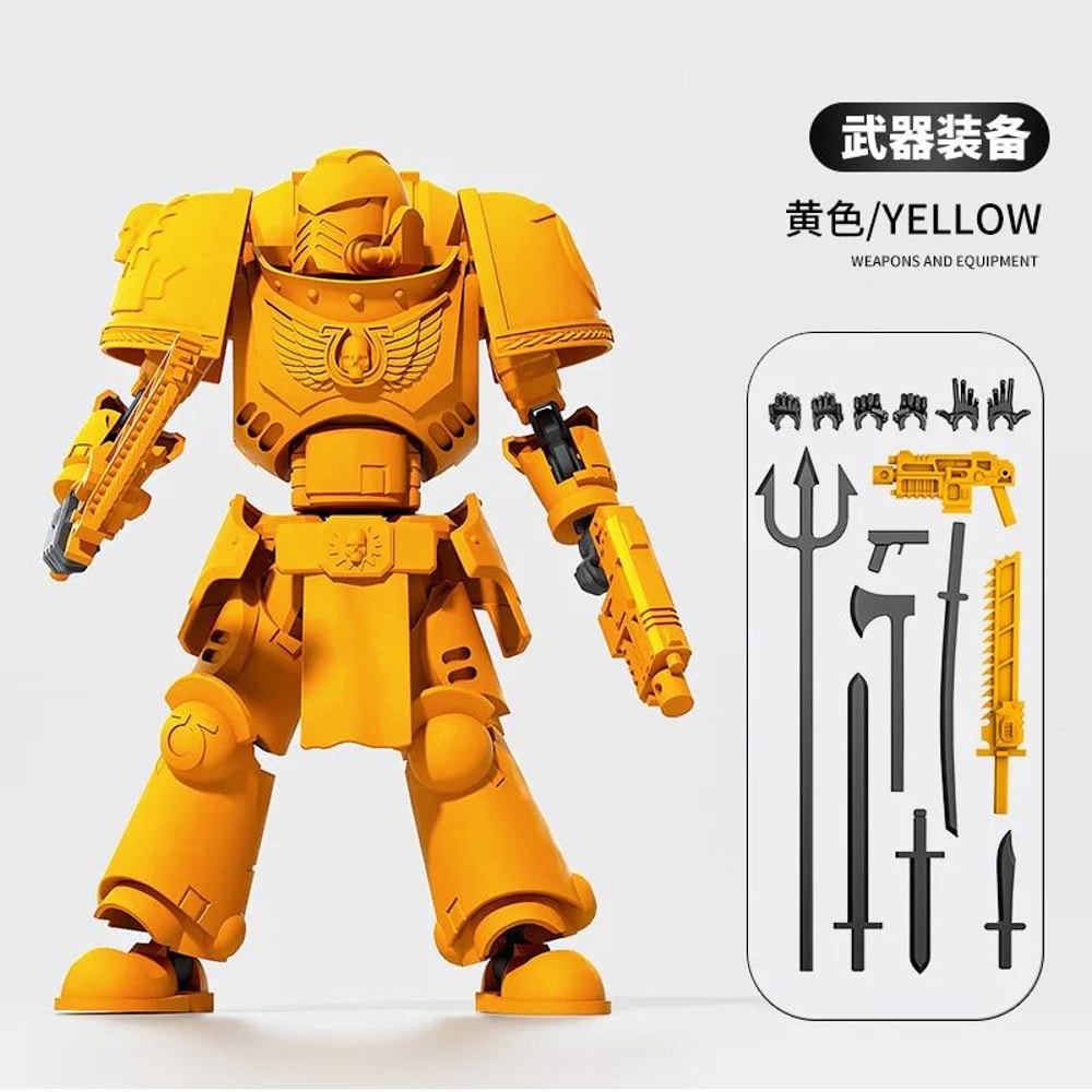 3D Printed MultiJointed Warrior Action Figure DIY Model Kit With Weapons Poseable Robot Desk Toy 7