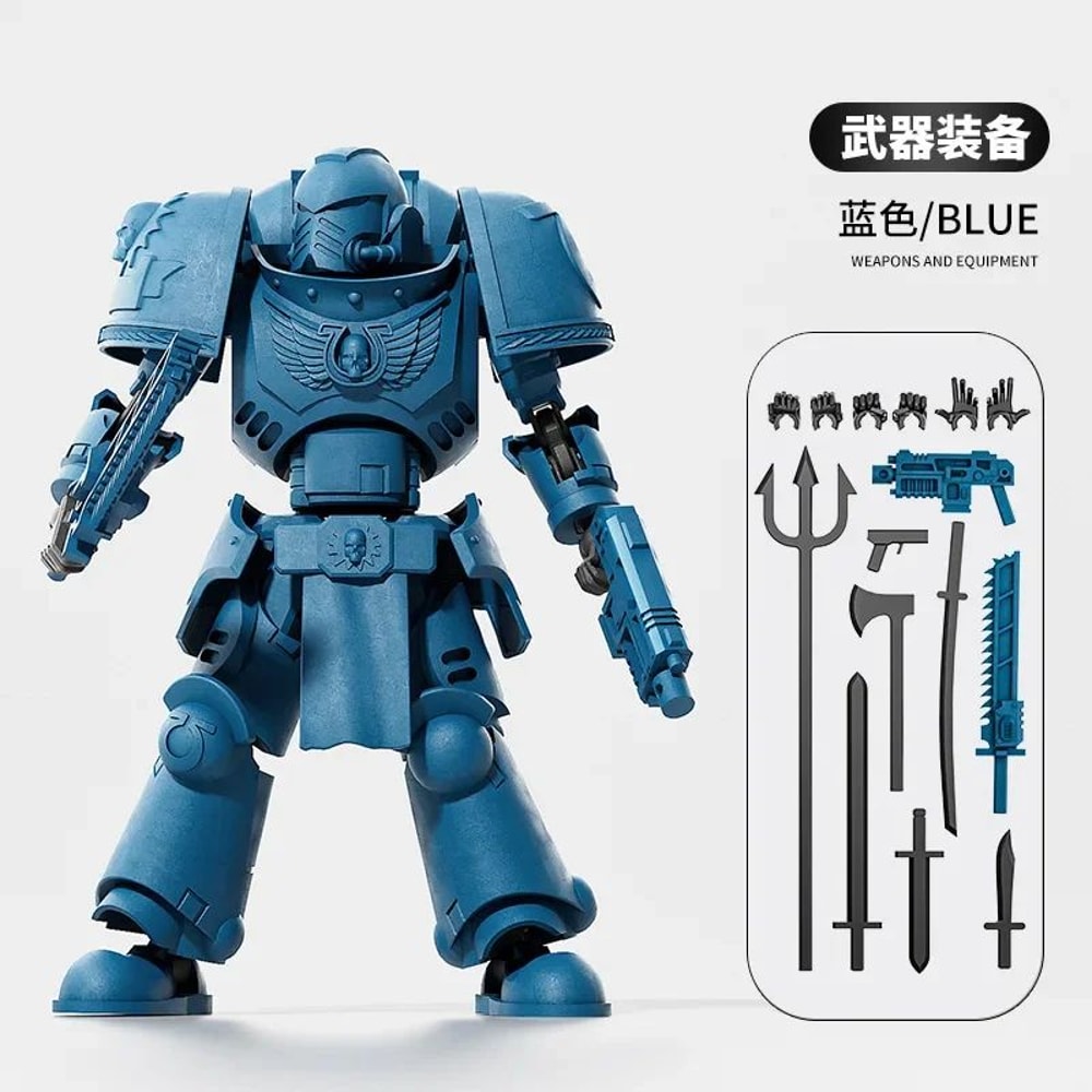 3D Printed MultiJointed Warrior Action Figure DIY Model Kit With Weapons Poseable Robot Desk Toy 9