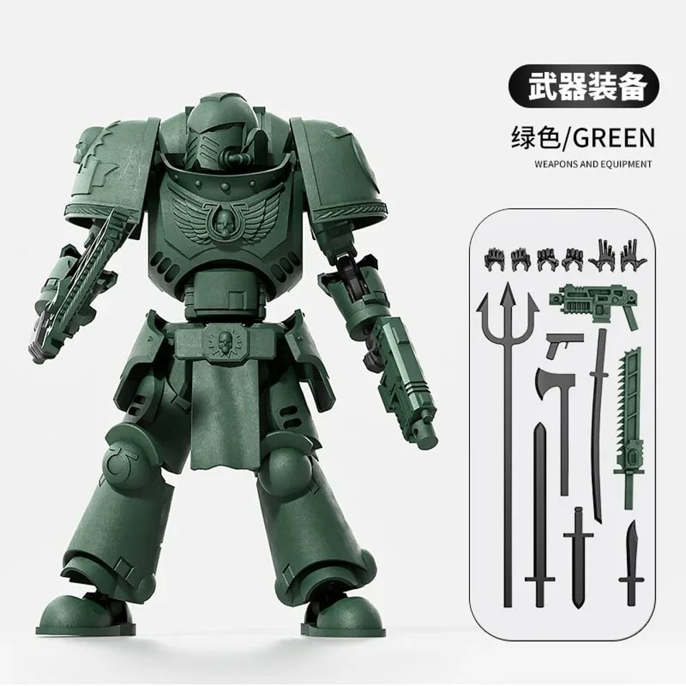 3D Printed MultiJointed Warrior Action Figure DIY Model Kit With Weapons Poseable Robot Desk Toy 10