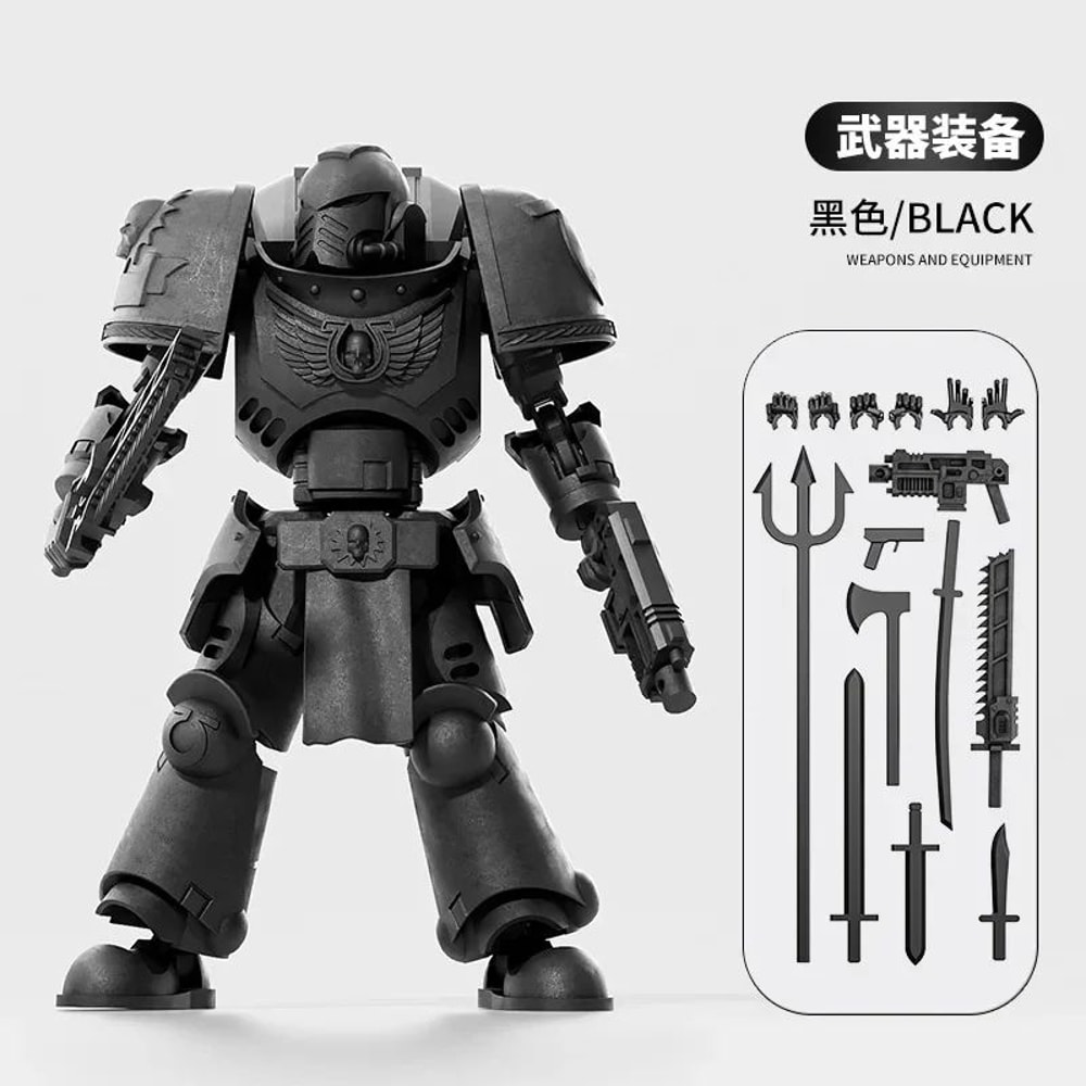 3D Printed MultiJointed Warrior Action Figure DIY Model Kit With Weapons Poseable Robot Desk Toy 11