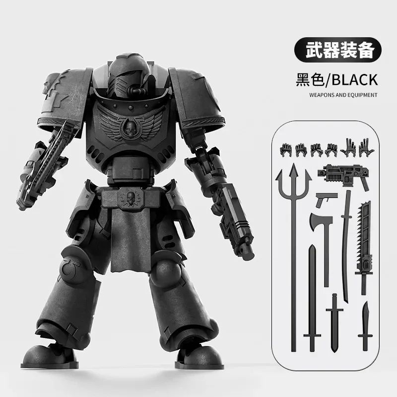 3D Printed MultiJointed Warrior Action Figure DIY Model Kit With Weapons Poseable Robot Desk Toy 11