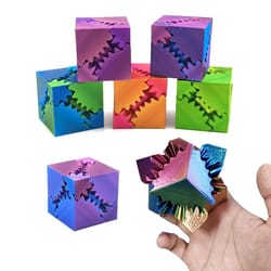 3d printed spin fidget cube stress relief desk toy for focus, calm & anxiety support