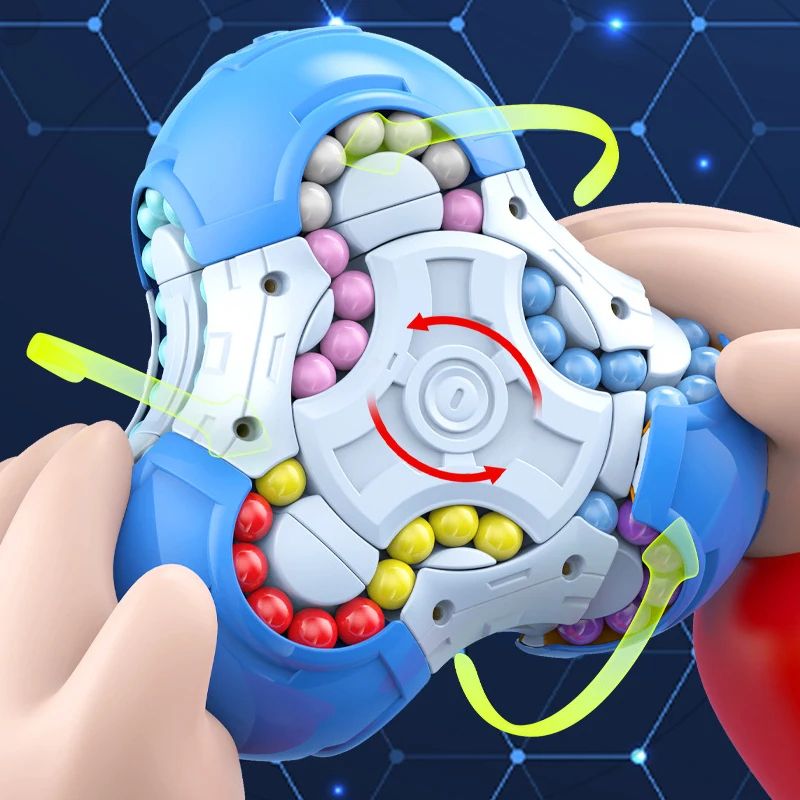 9Sided Finger Gyro Fidget Toy Disk AntiStress Sensory Spinner For Focus Calm 1