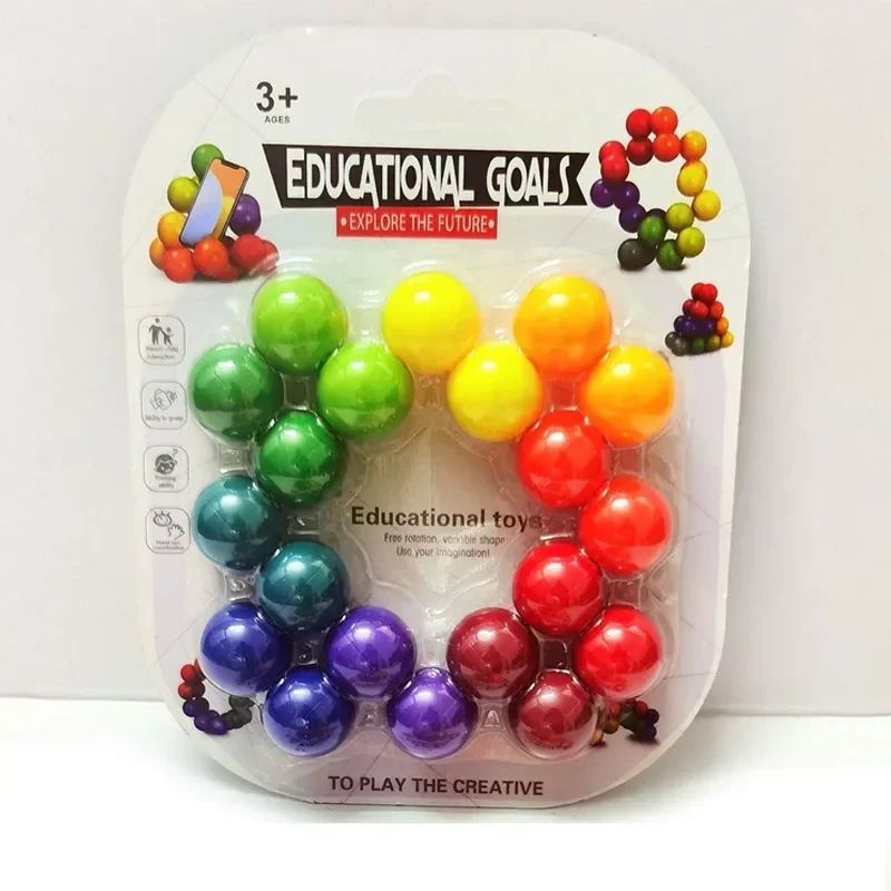 3D Rotating Sensory Fidget Ball Stress Relief Toy For Focus Anxiety Calm 6