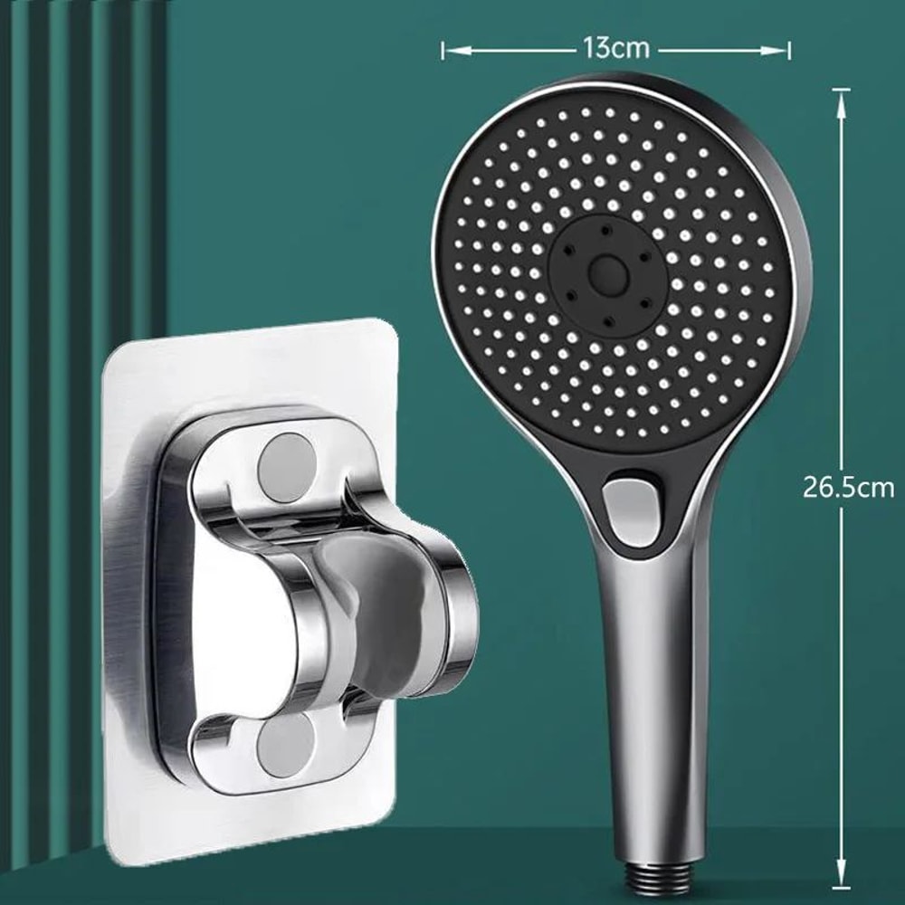 AquaPulse HighPressure Shower Head Set With 3 Spray Modes Wide Panel 16