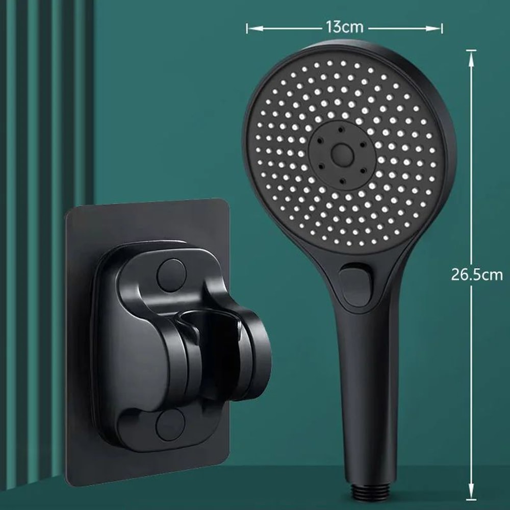 AquaPulse HighPressure Shower Head Set With 3 Spray Modes Wide Panel 17