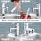 1080 Swivel Faucet Extender With Dual Spray Modes Splashproof Rotatable Faucet Aerator Extension F 5