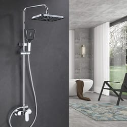 12-inch rain shower head and handheld combo – high pressure 3-mode bathroom shower set