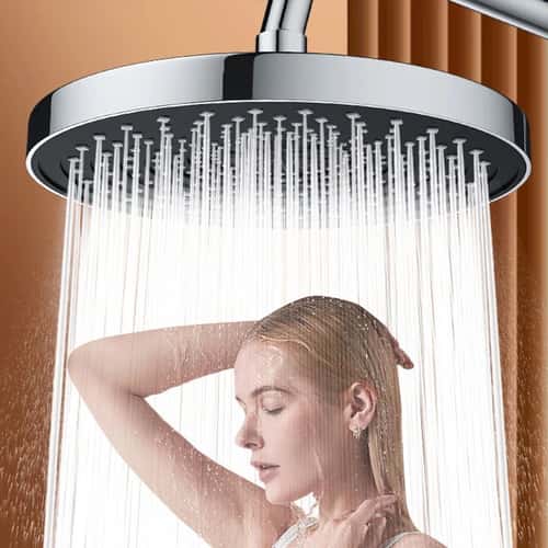 Large-Flow 10 Inch Rainfall Shower Head – High Pressure Water-Saving Top Sprayer