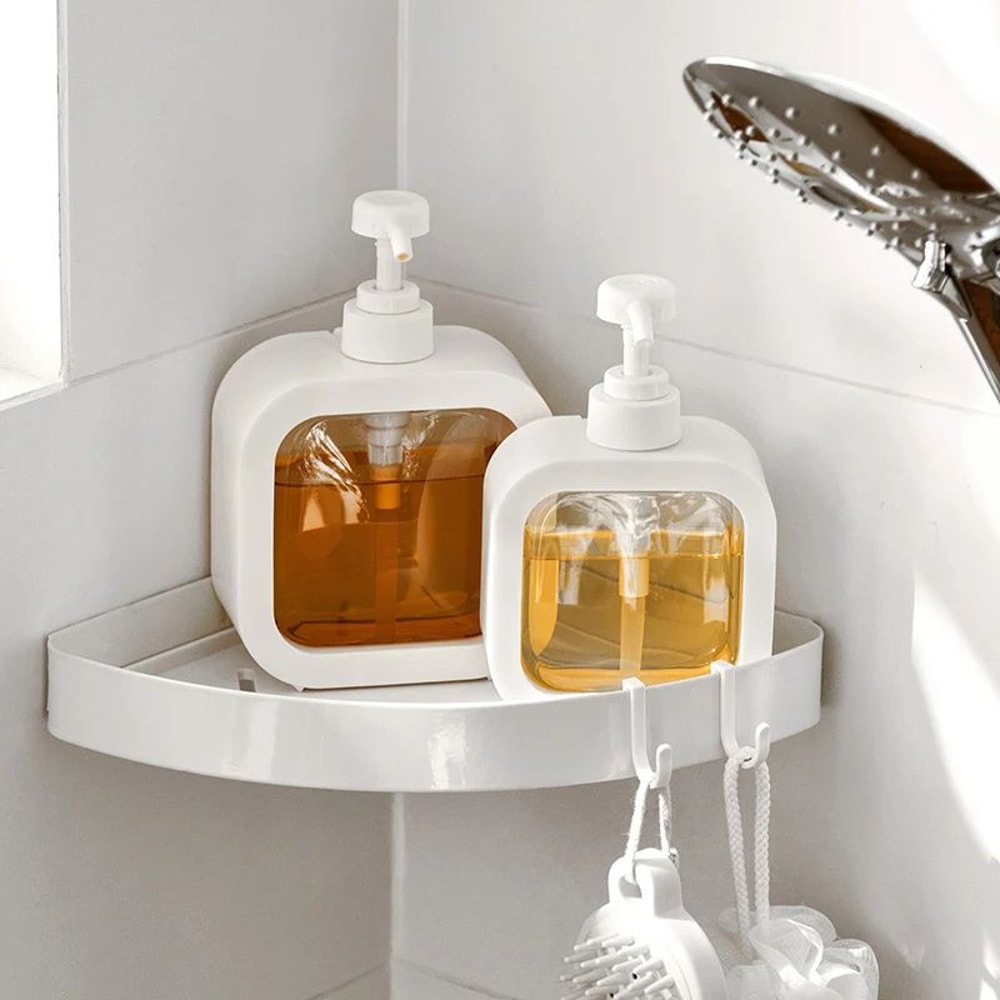 Transparent Refillable Soap Dispenser Pump Bottle 300ml500ml LeakProof Lotion Shampoo Dispenser 1