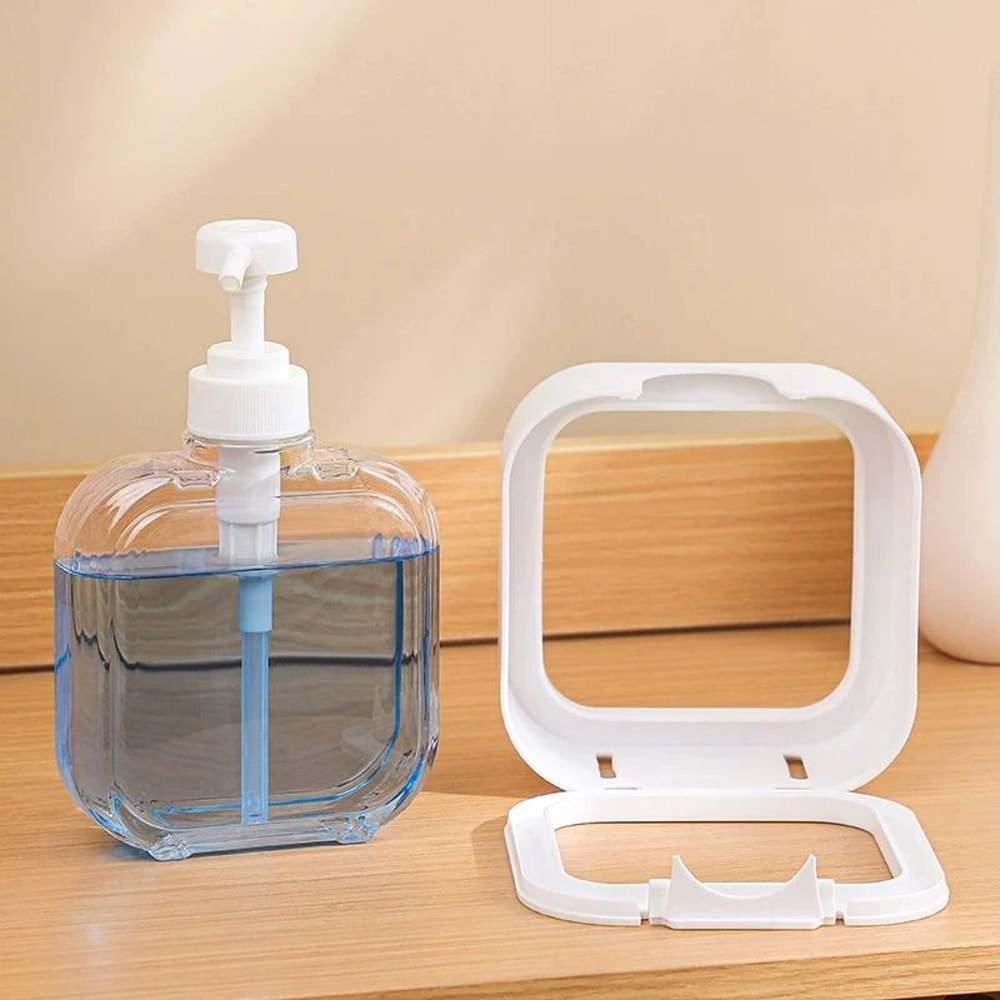 Transparent Refillable Soap Dispenser Pump Bottle 300ml500ml LeakProof Lotion Shampoo Dispenser 4