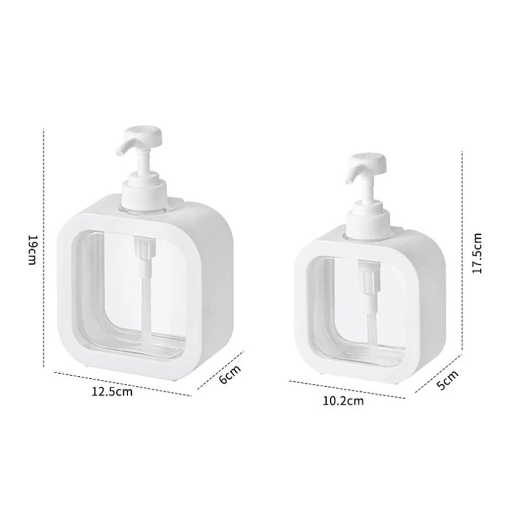Transparent Refillable Soap Dispenser Pump Bottle 300ml500ml LeakProof Lotion Shampoo Dispenser 5