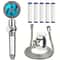 TurboSpin High Pressure Handheld Shower Head With Filter 360 Rotating WaterSaving Turbo Fan Spray 12