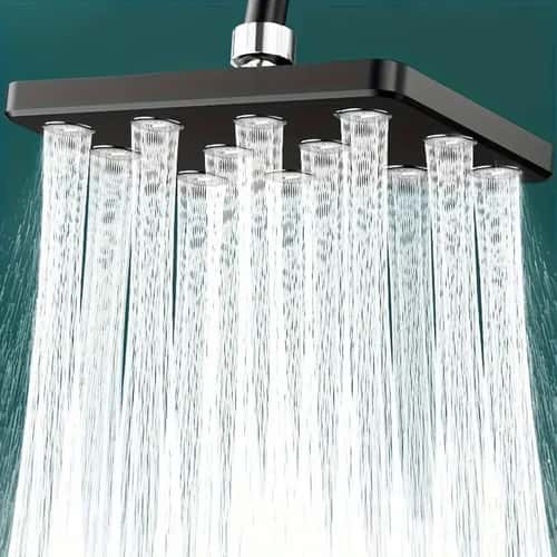 10-Inch Rainfall High Pressure Shower Head – Universal Anti-Clog Overhead Spa Spray