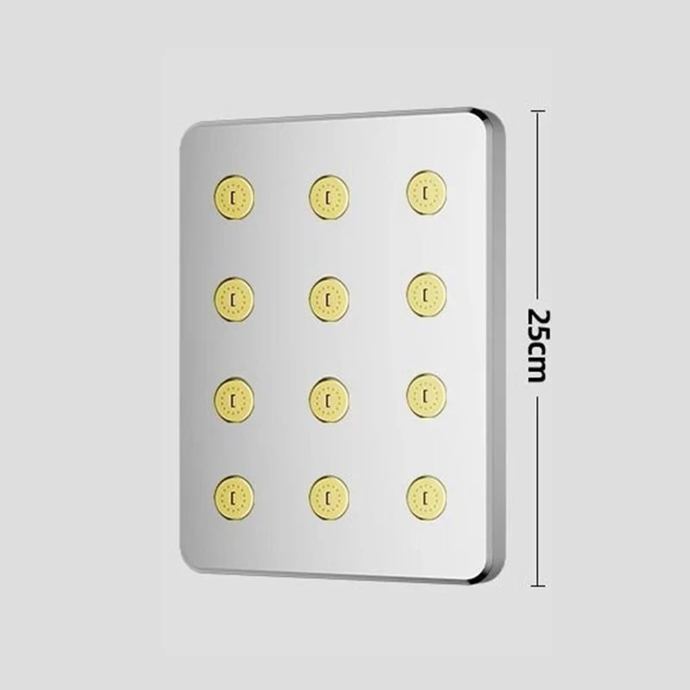 10Inch Rainfall High Pressure Shower Head Universal AntiClog Overhead Spa Spray 5