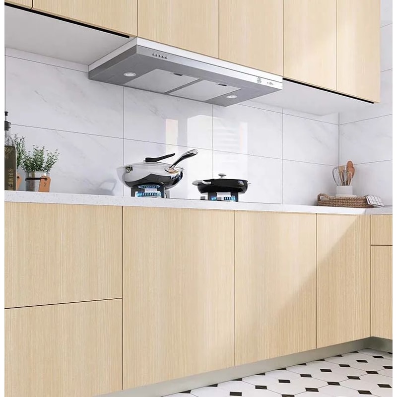 Wood Grain Peel Stick Cabinet Film Waterproof FlameRetardant Kitchen Renovation Wrap 2