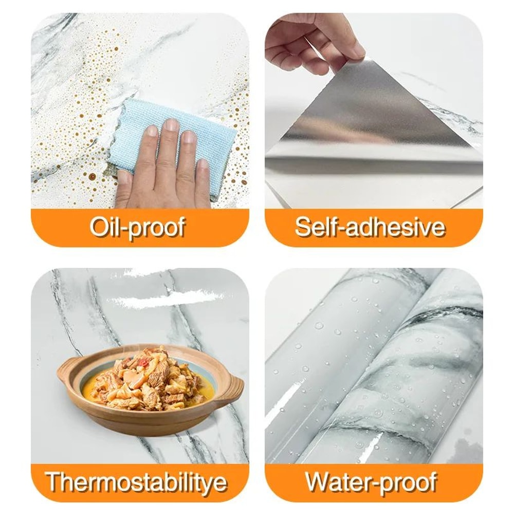 Wood Grain Peel Stick Cabinet Film Waterproof FlameRetardant Kitchen Renovation Wrap 4