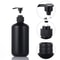 Matte Black Refillable Pump Dispenser Bottle 300500ml For Soap Shampoo Lotion 4