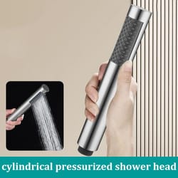 hotel-style stainless steel booster shower head – high pressure handheld universal upgrade
