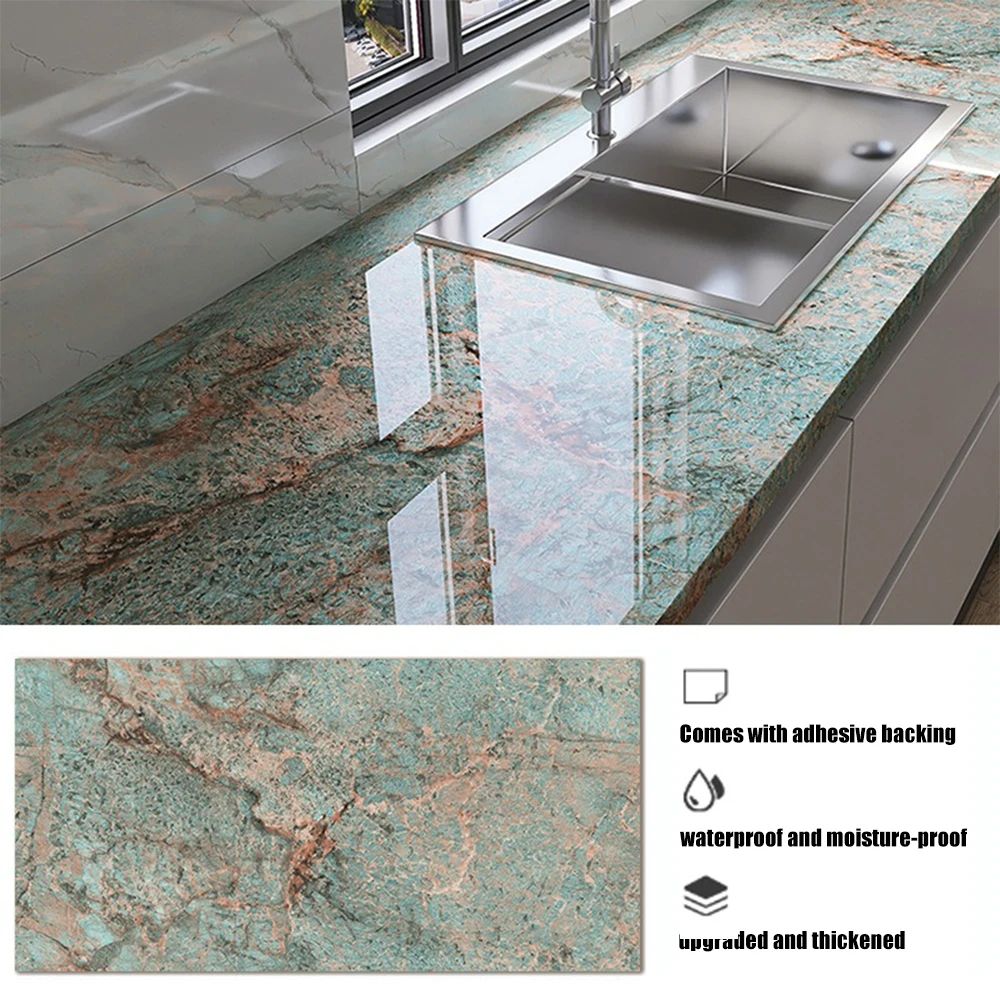 HeatShield Peel Stick Backsplash Film Waterproof Tile Stickers OilProof Kitchen Wallpaper For Cab 19