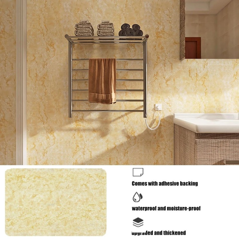 HeatShield Peel Stick Backsplash Film Waterproof Tile Stickers OilProof Kitchen Wallpaper For Cab 10