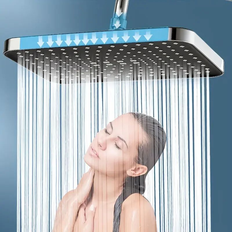 12Inch High Pressure Rainfall Shower Head Set With Handheld 3Mode WaterSaving Booster Combo 3