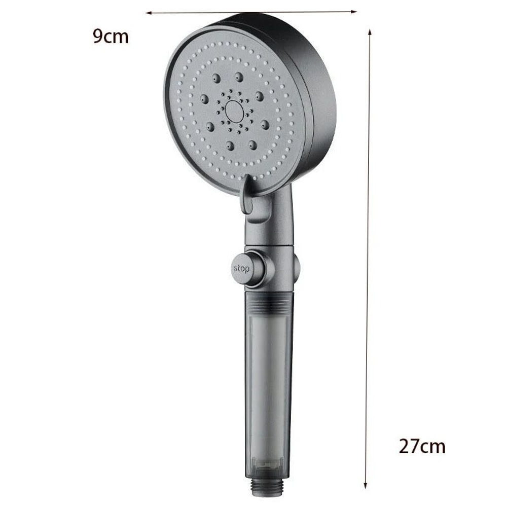 High Pressure Shower Head With Filter 5 Spray Modes Handheld Shower Head With PP Cotton Filter For 5
