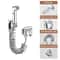 HighPressure Toilet Spray Gun Kit With 1in2Out Diverter Valve Handheld Bidet Sprayer 9