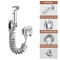 HighPressure Toilet Spray Gun Kit With 1in2Out Diverter Valve Handheld Bidet Sprayer 9